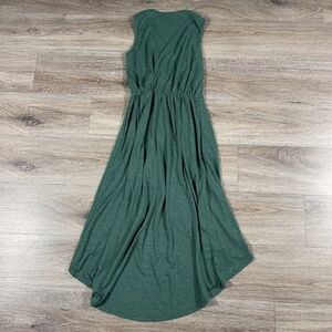 Halara Women's Dress Asymmetrical High Low Flowy Midi Casual Size XS Green